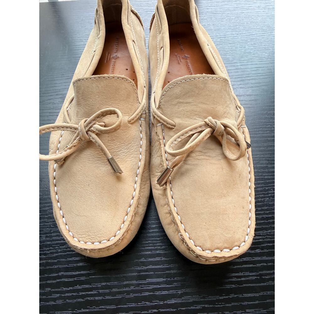 Mercanti Fiorentini Nude Beige Suede Driving Loafers Women’s 8 Made in Brazil